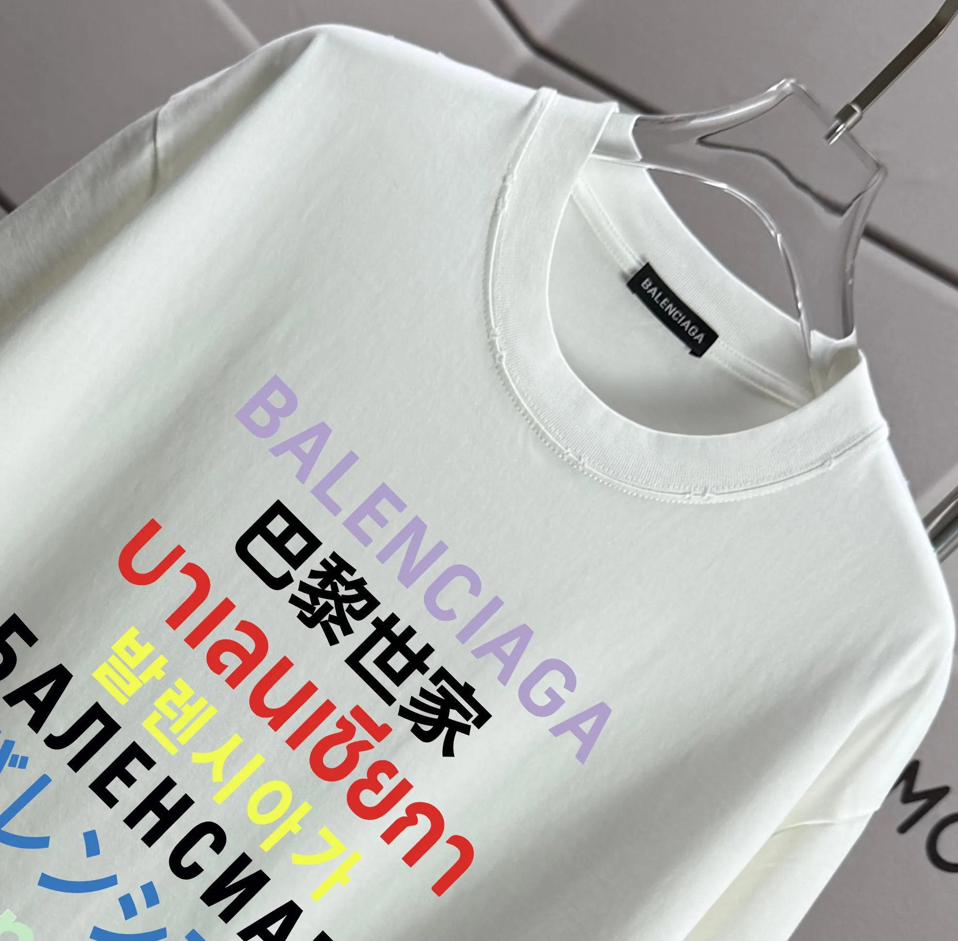 # * Balenciag*2026 New Arrival 320 tee Same Style : Size :S M L XL XXL Size： S （90-130 ） M （120-150 ） L （140-165 ） XL （160-180 ） XXL （180-210 ）